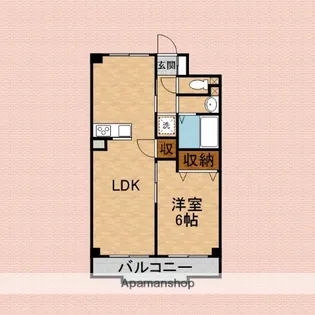 サンヴィレッヂ志木【2階】の間取り