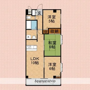 マンション白梅【3階】の間取り