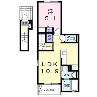 セッチソン・カシワ【2階】の間取り
