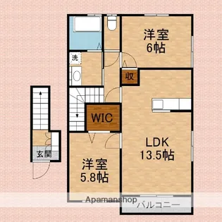 フェルン【2階】の間取り