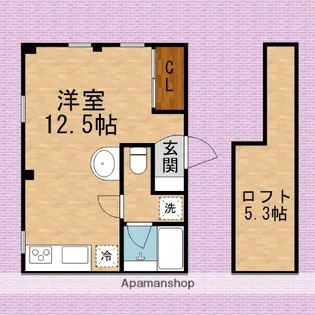 山王坂アパートメントANTIQUE【2階】の間取り