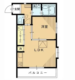 ルネス エレーヌ【205号室号室】の間取り