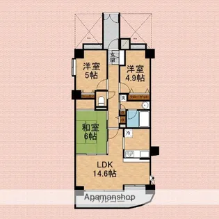 ライオンズヒルズ成増【2階】の間取り
