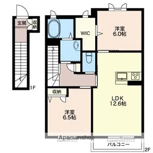 ヴィヴィッド【2階】の間取り