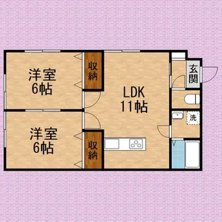 富士見コーポ【2階】の間取り