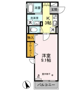 プロシード志木幸町【3階】の間取り