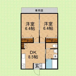 レセーナ【103号室号室】の間取り