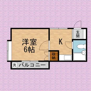 ハイツ佐藤【1階】の間取り