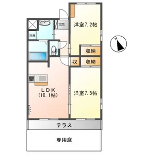 グランドール【1階】の間取り