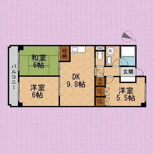 ノーブルヴィサージュ朝霞台【4階】の間取り