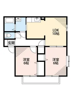 フェアリーウィステリア 壱番館【202号室号室】の間取り