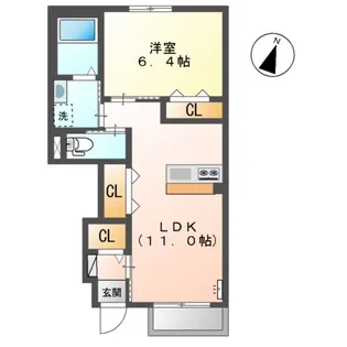 サン メゾンA【1階】の間取り