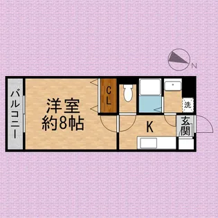 ハティ【4階】の間取り