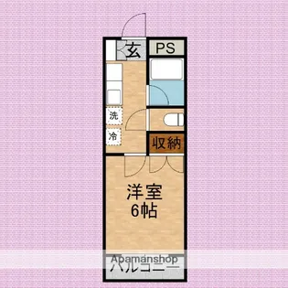 ハシモトマンション【2階】の間取り