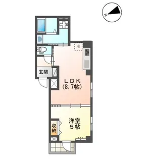 プラン・ドゥ・ボヌール【1階】の間取り