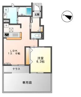 プレシオーザ【1階】の間取り