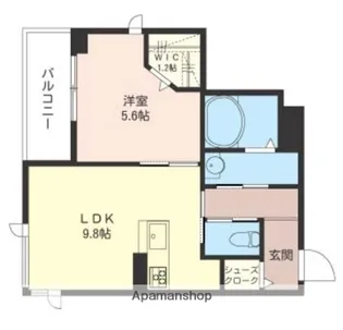 レフィシア【2階】の間取り