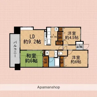 ベルポート朝霞本町弐番館【403号室】の間取り