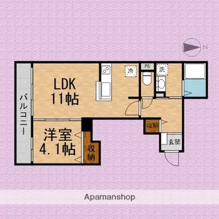 FLEURAGE(フルラージュ)【2階】の間取り