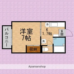 ドミールK NO.2【2階】の間取り