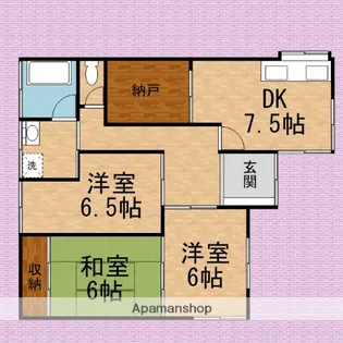 中山宅貸家【1階】の間取り