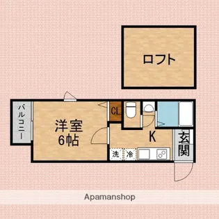 クオーレ朝霞【3階】の間取り