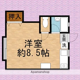 ハイムアサヒK【1階】の間取り