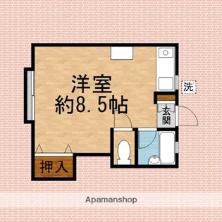 ハイムアサヒK【1階】の間取り