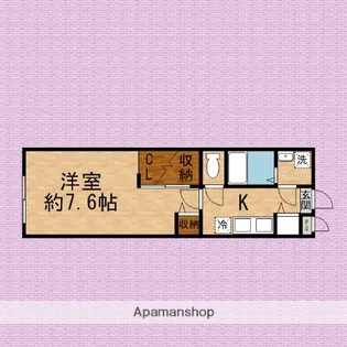 ジェニアル【2階】の間取り