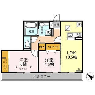 レーヴ【3階】の間取り