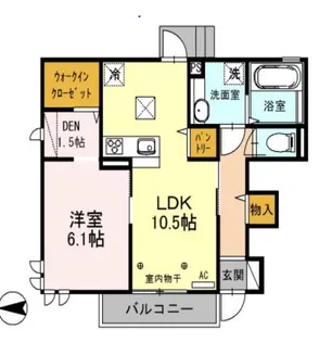 シャインアイリス Ⅲ【1階】の間取り