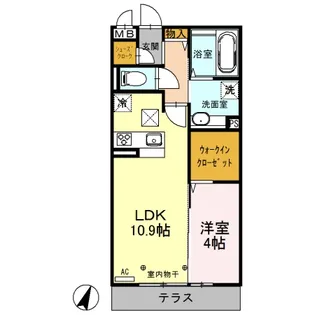 レセーナ【1階】の間取り