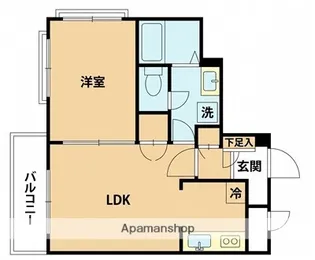 ラカータ川越【1階】の間取り