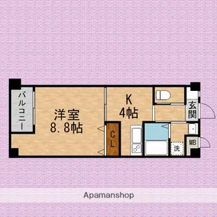 ロハスY新宿【1階】の間取り