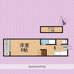 ヴェルツアシスト【105号室】の間取り