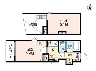 グランクオール朝霞【3階】の間取り