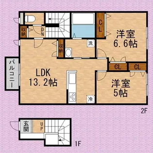 ECOLE【2階】の間取り