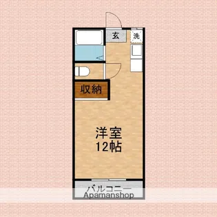 スカイコーポ朝霞【2階】の間取り