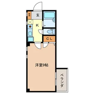 エスポワール・モナミ【203号室号室】の間取り