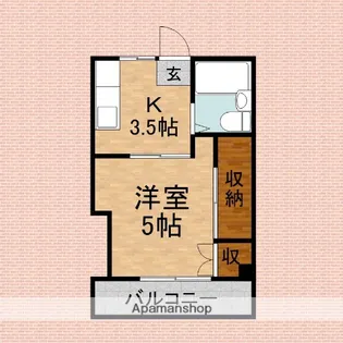 アシックハイツ【3階】の間取り