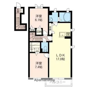 メゾン・ド・リアンS【205号室】の間取り