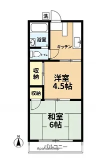 八石荘【2階】の間取り