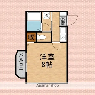 第6グリーンハイツ【102号室】の間取り