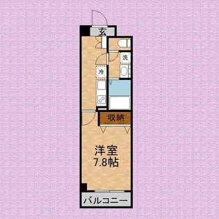 1Kの間取り画像