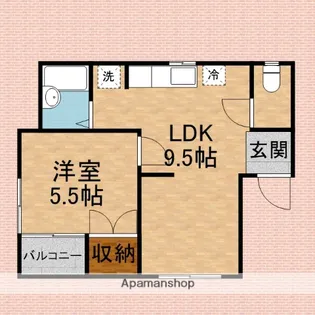シャルマンB【201号室】の間取り