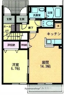 コンフォートレボヌゥールI【1階】の間取り