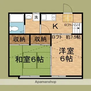 第一コーポ【2階】の間取り