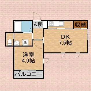 シャーメゾン アズサ【201号室号室】の間取り