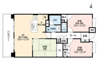 UURコート志木【1階】の間取り