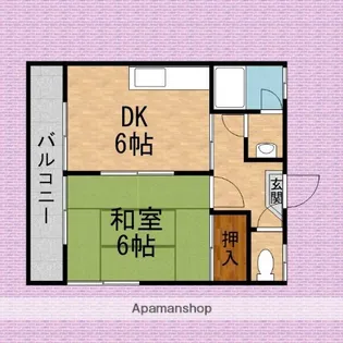 コーポ・シライ【2階】の間取り
